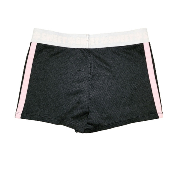 Garanimals Black Athletic Shorts with Pink Side Stripes - Picture 3 of 5
